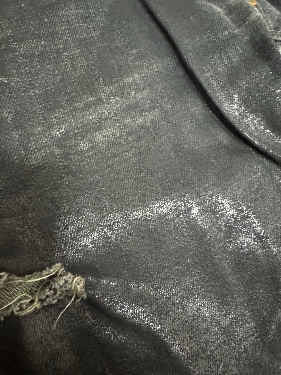 돌체앤가바나 디스트레스 왁스 코팅 데님 팬츠 상품이미지3