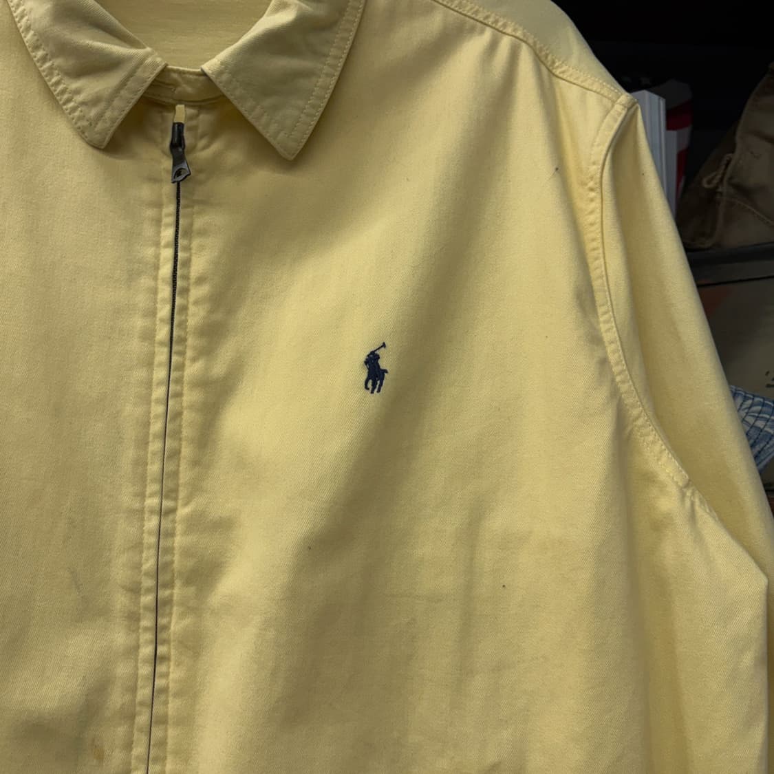 90s 폴로랄프로렌 옐로우 소프트 코튼 스윙탑 자켓 N179 상품이미지3