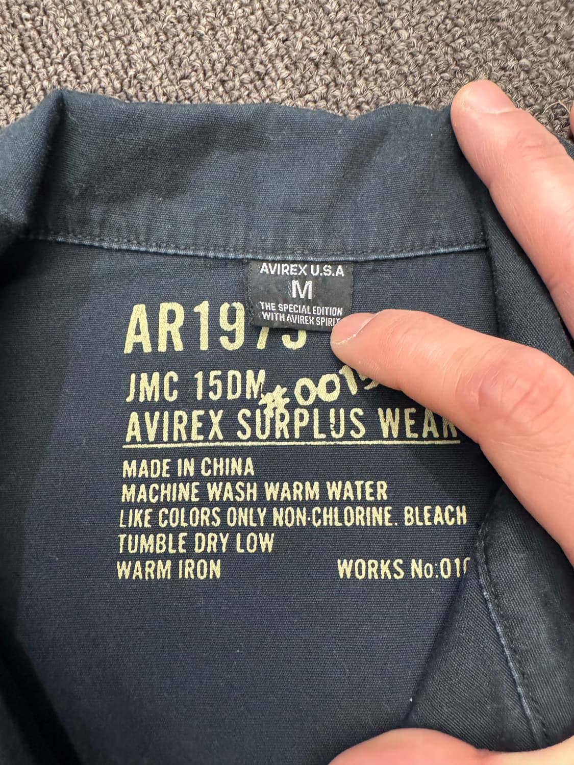 M)AVIREX 빈티지 패치 반팔셔츠 상품이미지4