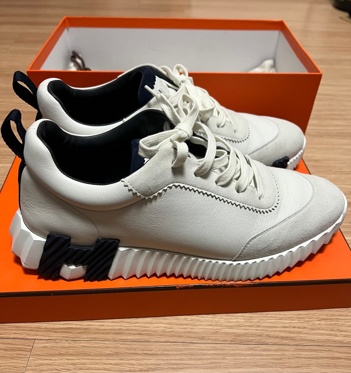 에르메스 바운싱 벨루어 고트스킨 스니커즈 상품이미지4