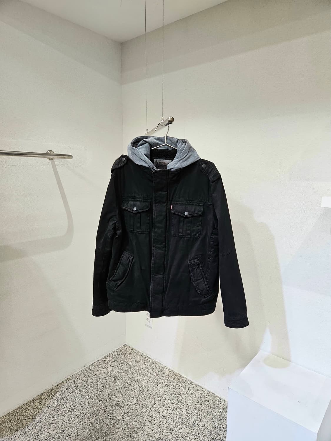 리바이스 밀리터리 양털 후드 자켓 상품이미지1