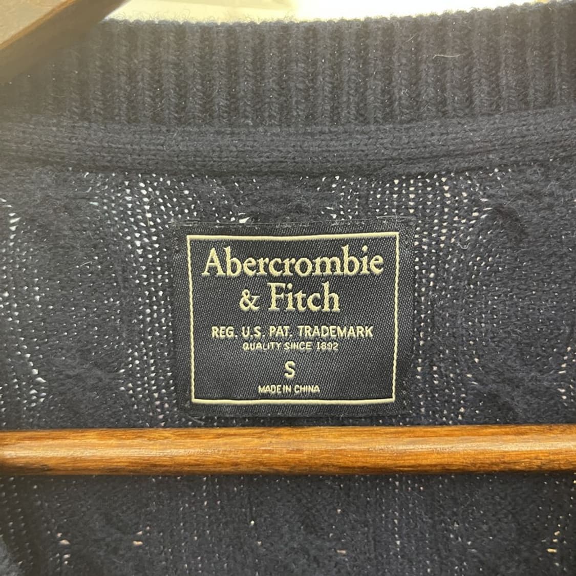 아베크롬비 올드스쿨 빈티지 모던 캐주얼 꽈배기 니트 S C10080 상품이미지5