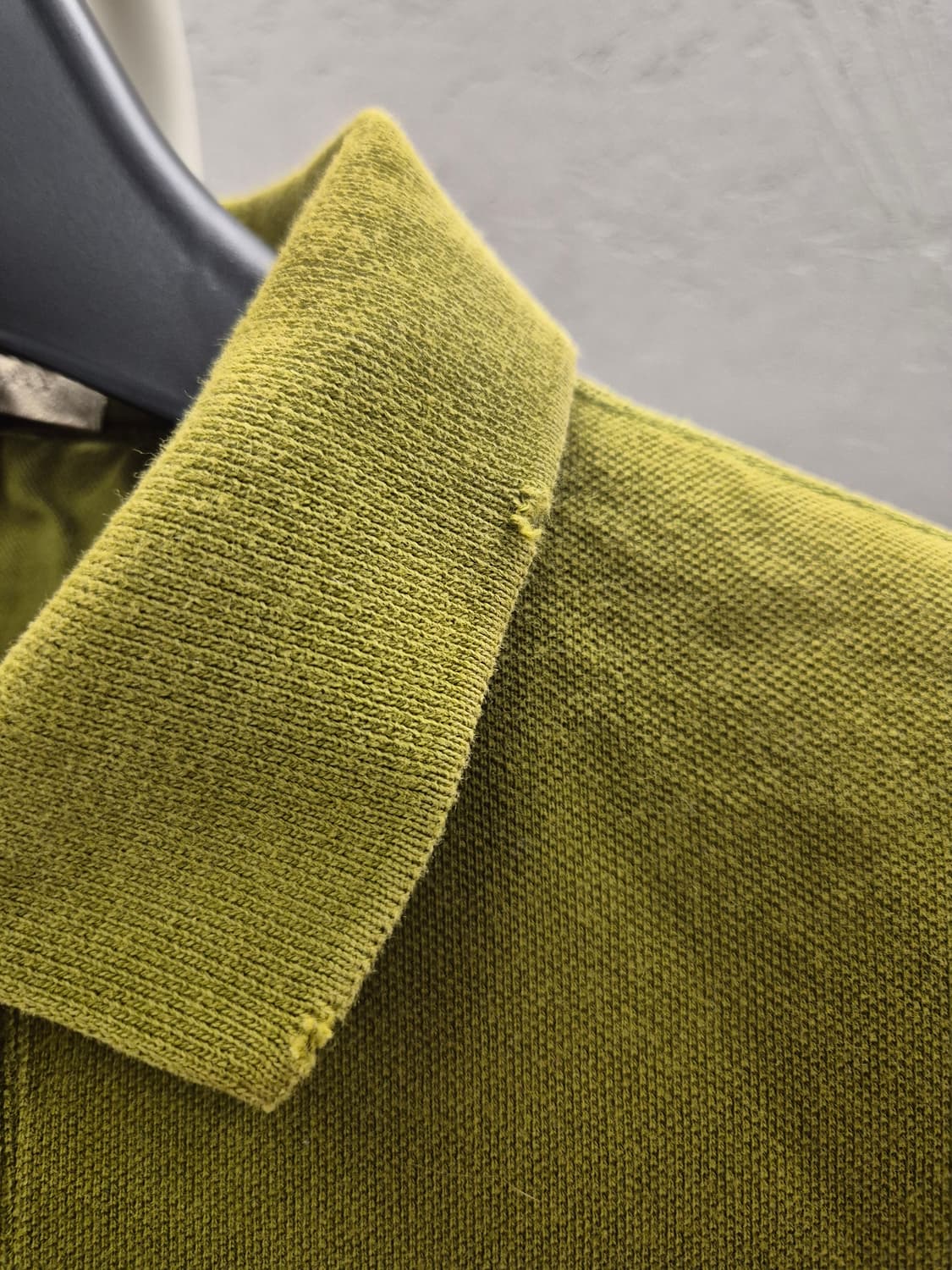 버버리 올리브 그린 반팔 폴로티셔츠 XL 상품이미지5