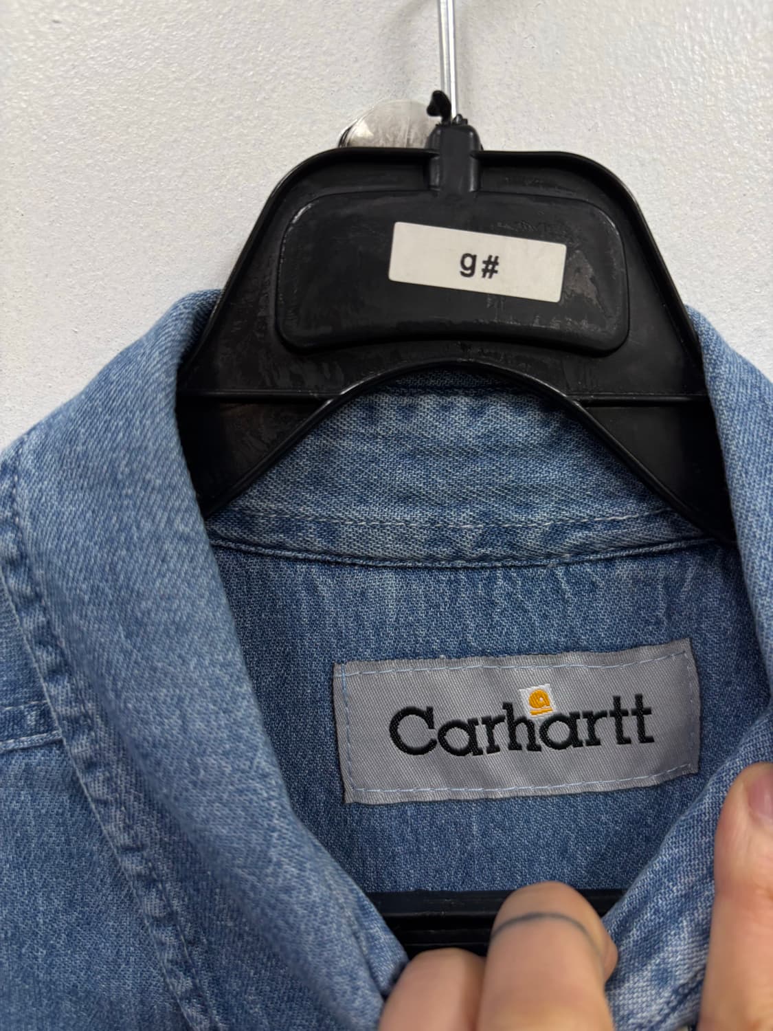 칼하트 데님 워크셔츠 상품이미지4