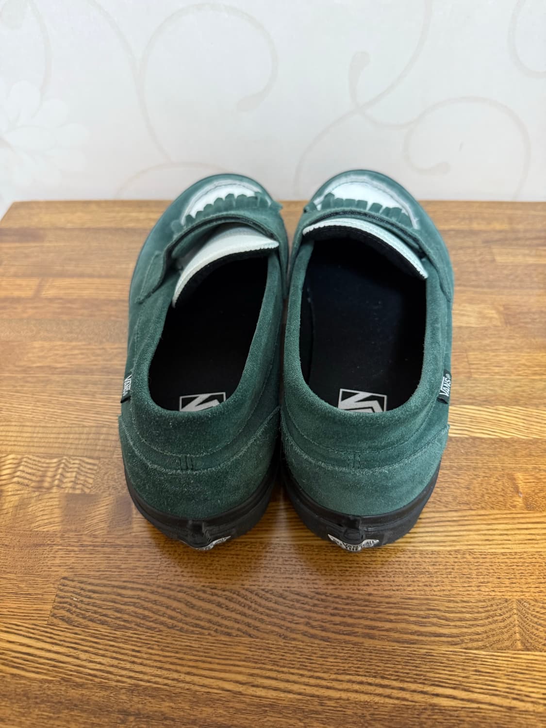 반스 x 아리하라 미유키 로퍼 그린 화이트 상품이미지3