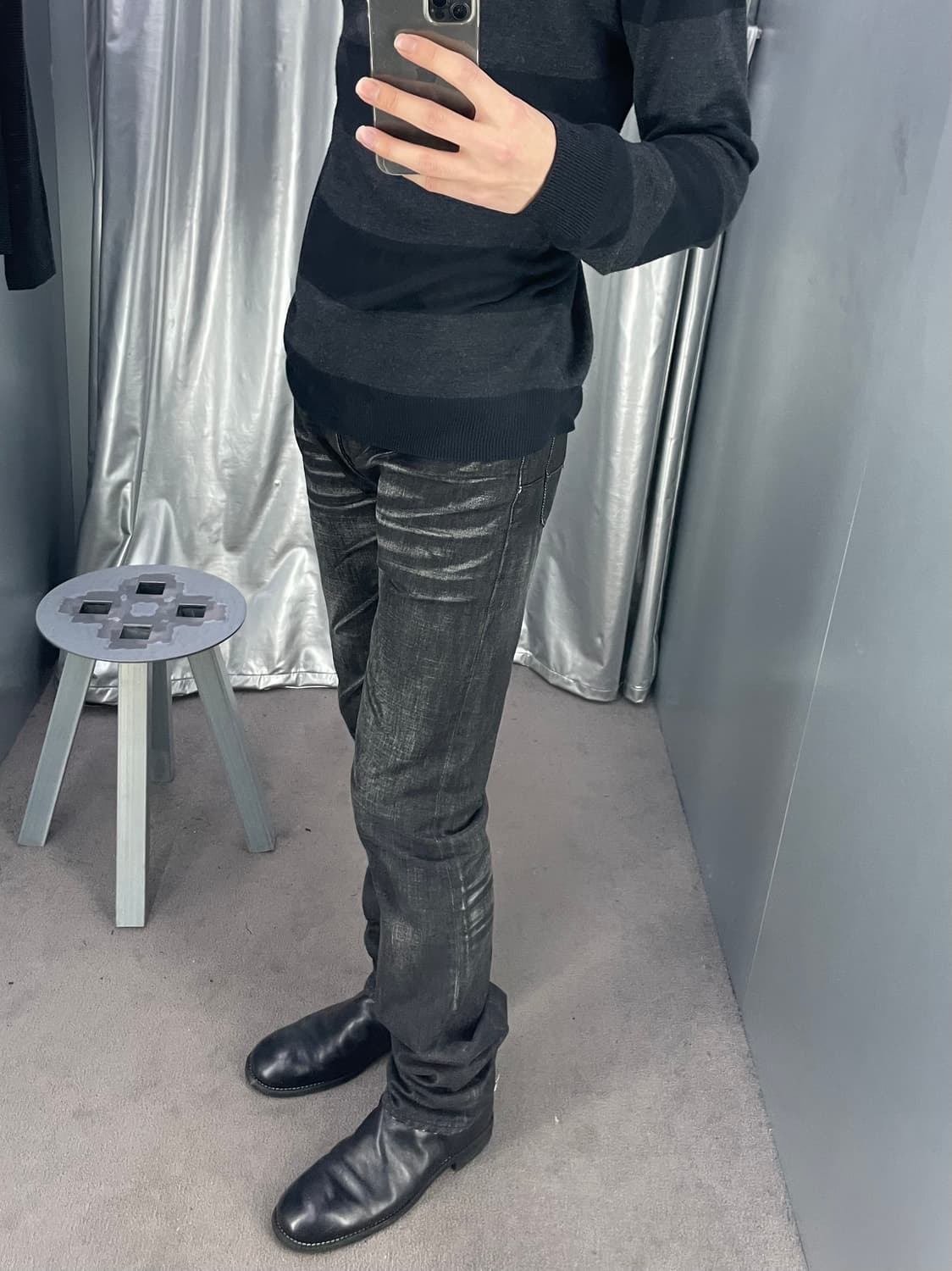 dior homme 03aw luster claw mark denim  상품이미지1
