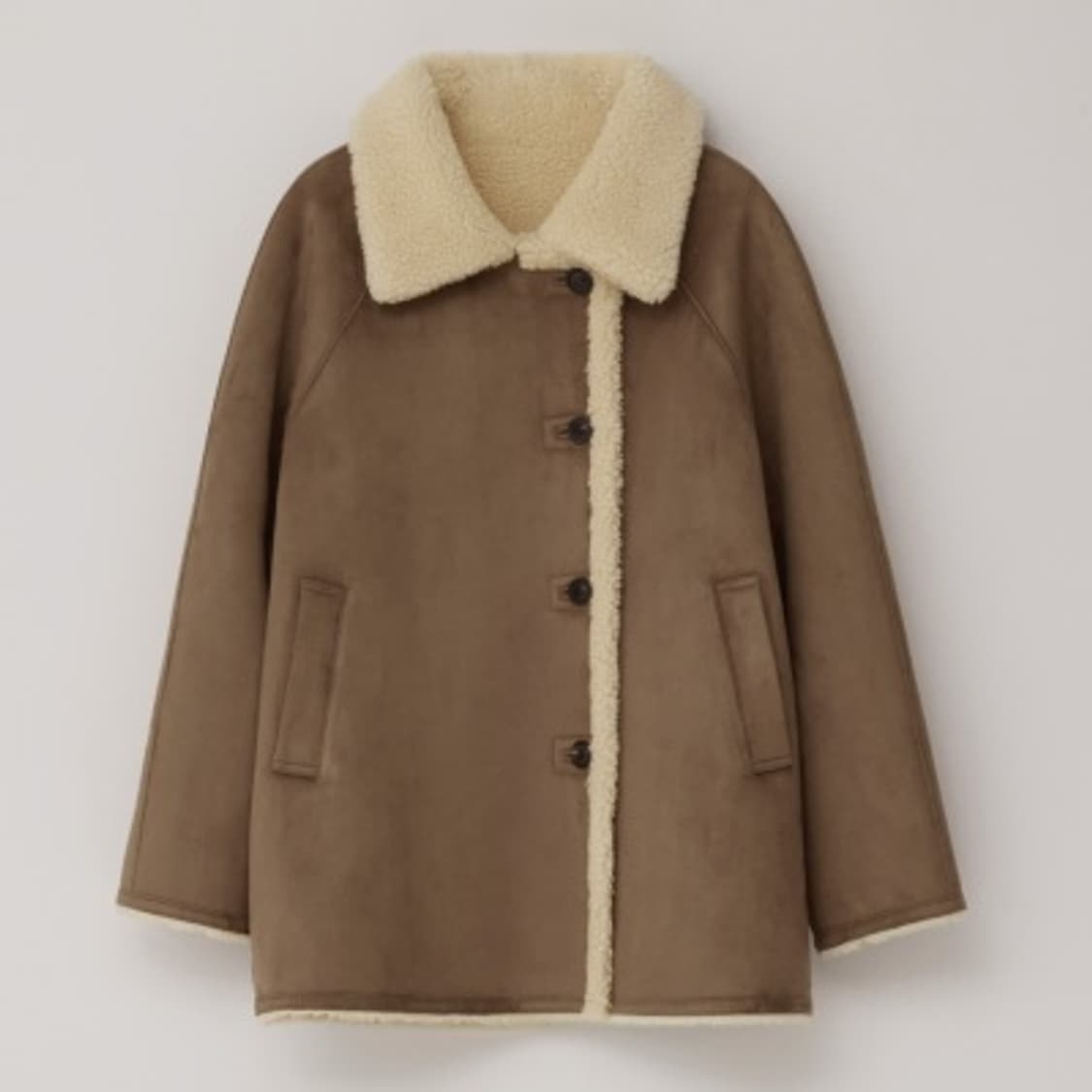 베뉴엣 카멜 무스탕 Shearling Coat 상품이미지1