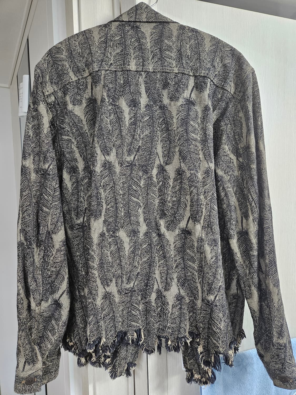 캐피탈 맥파이 페더 데님 자켓 4 블랙 베이지  상품이미지2