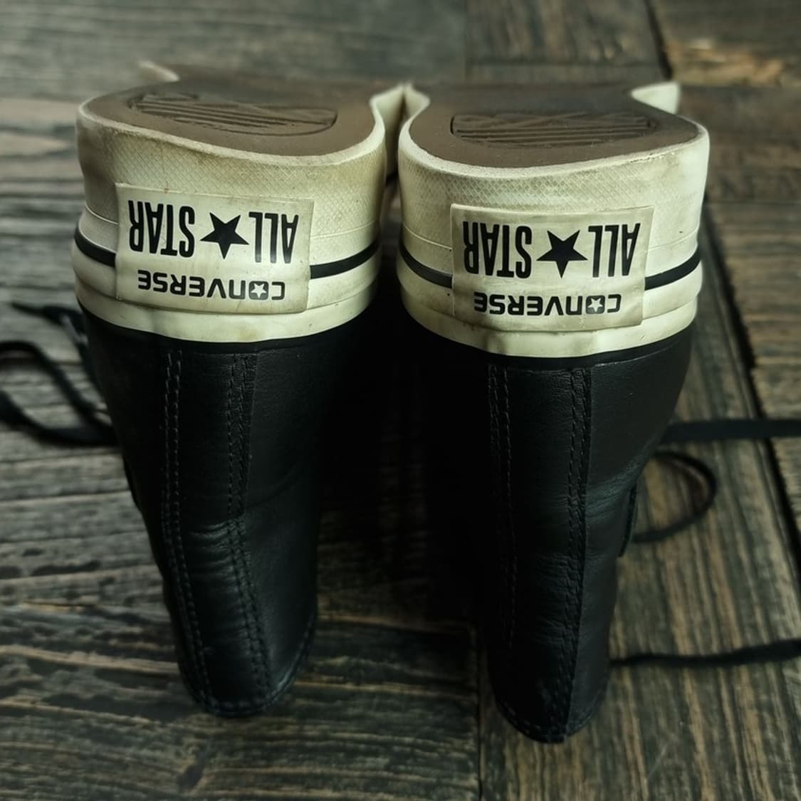 [컨버스] 올스타 하이 레더 플랫폼 블랙 M18895 상품이미지6