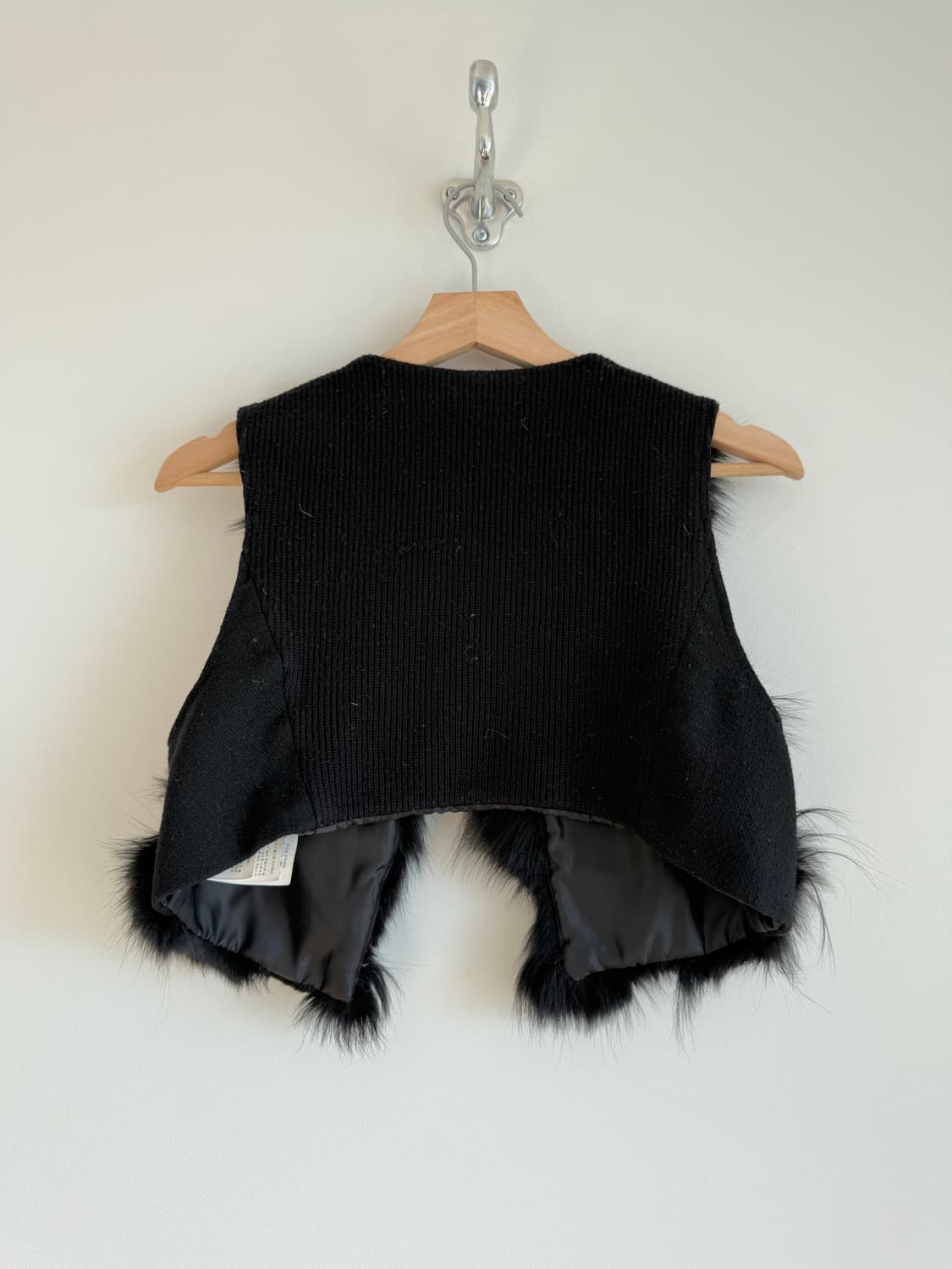 Pre owned 폭스퍼 크롭 베스트 상품이미지4