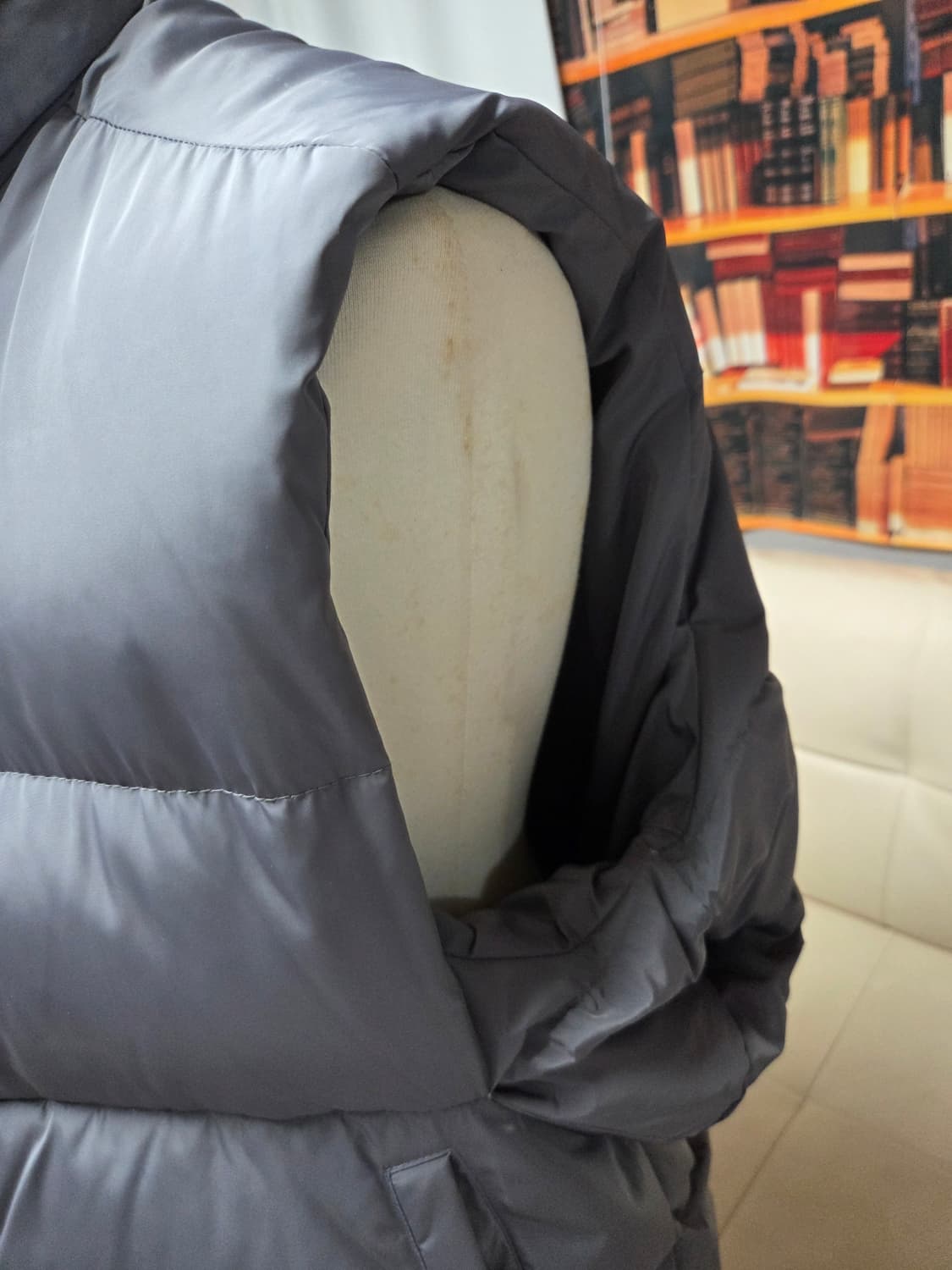 언발란스 패딩 조끼 상품이미지2