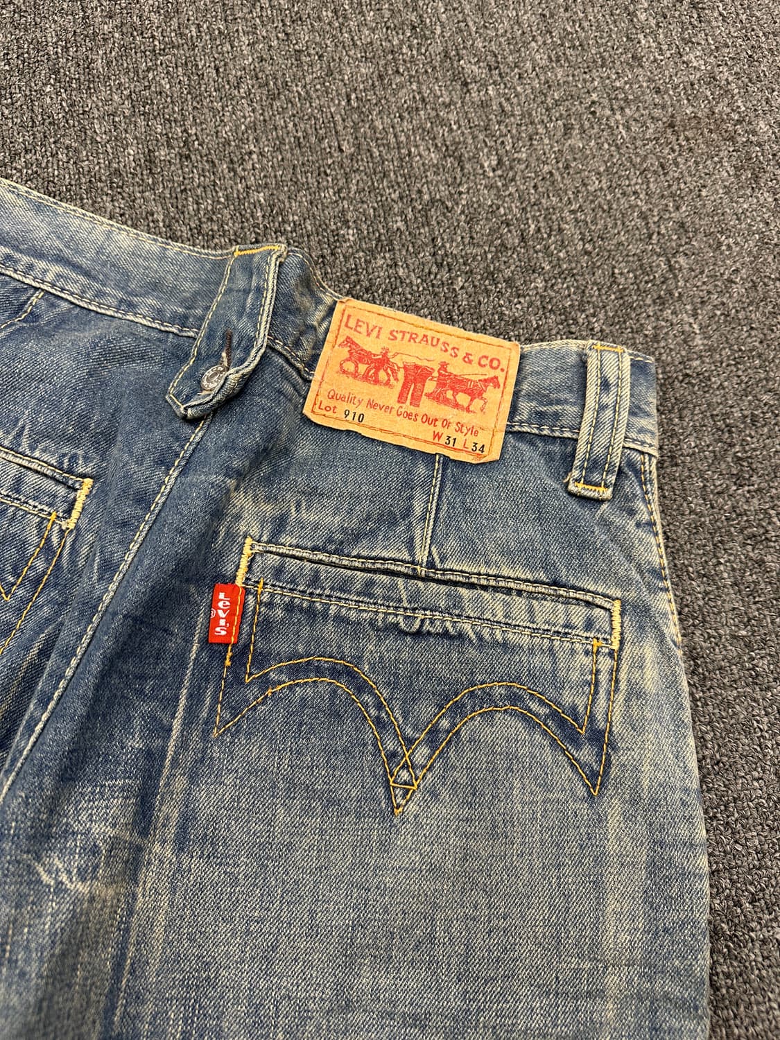 31) 리바이스 910 빈티지 와이드 데님팬츠 상품이미지2