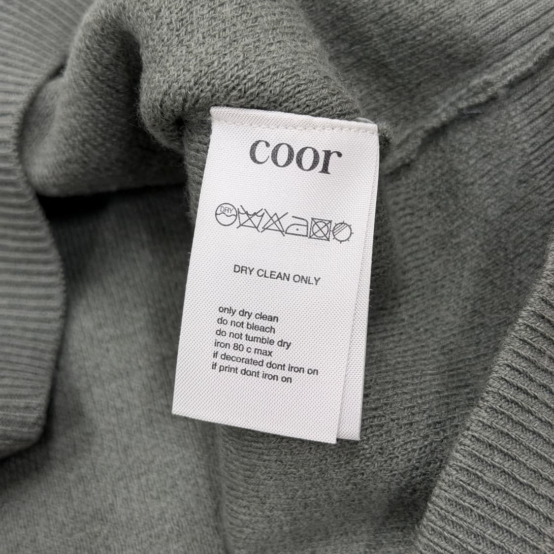 COOR 쿠어 니트 카키 그린 M 상품이미지4