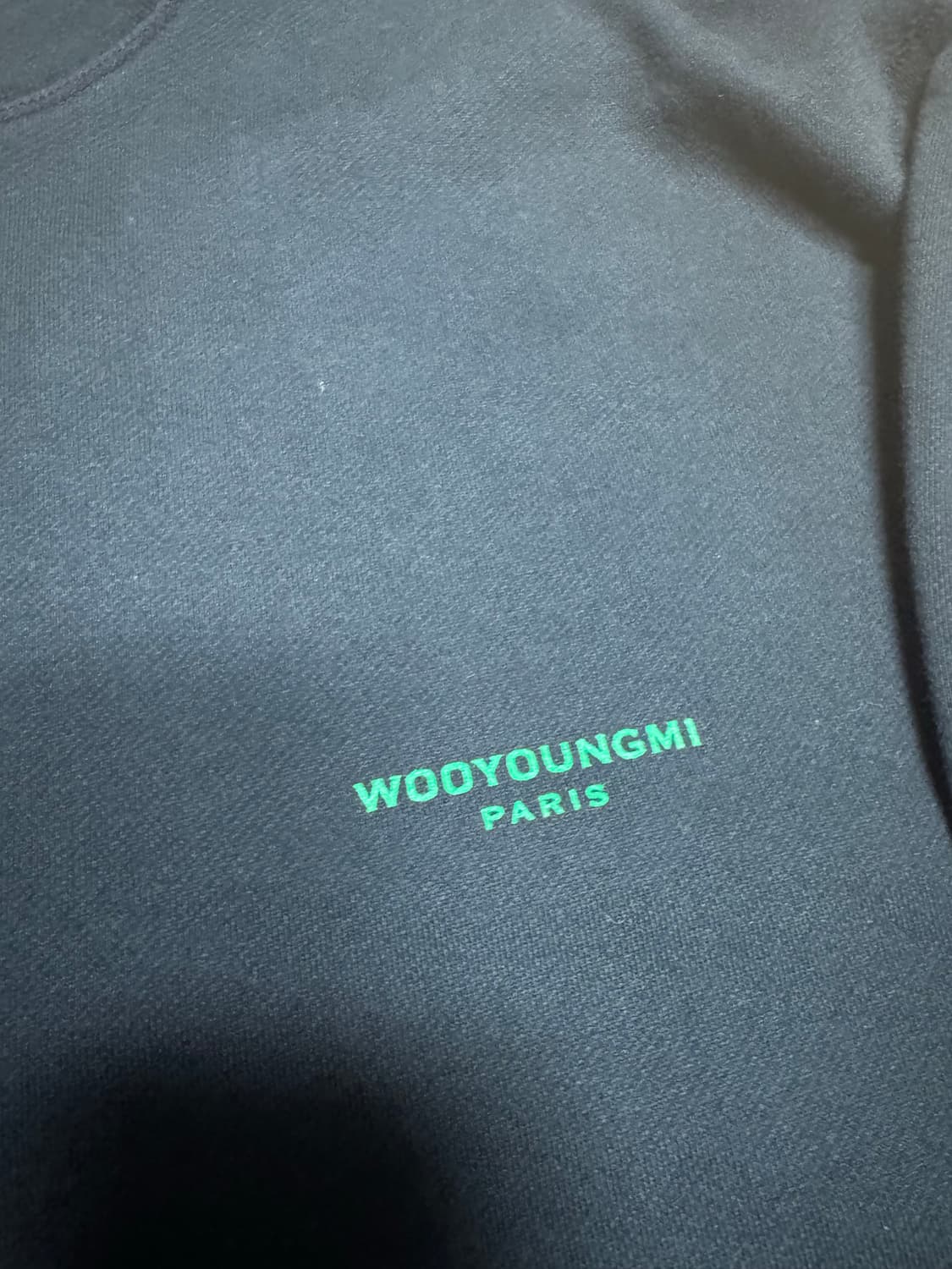 우영미 스퀘어 라벨 스웨트셔츠 블랙 - 22SS 상품이미지2