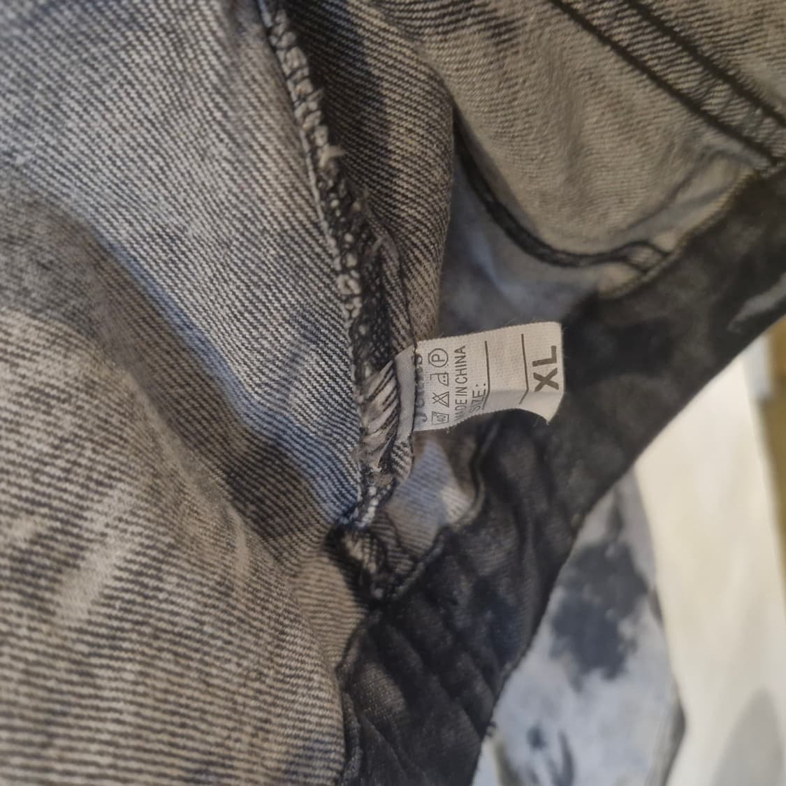 블랙 워싱 데님 자켓 새상품 상품이미지4