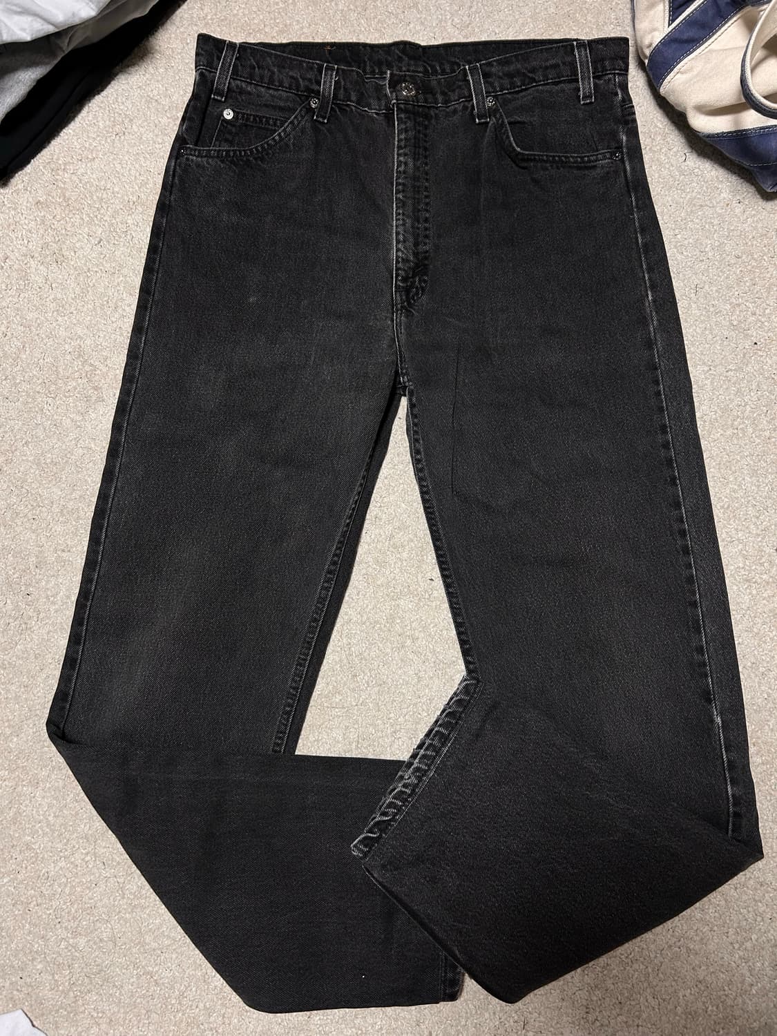 90s미제usa리바이스505 흑청 오렌지탭36/36 상품이미지1