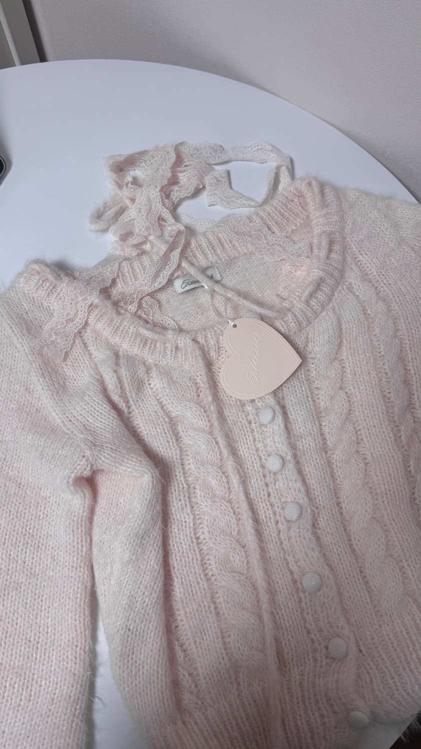 클리시어 스노우드림 레이스 니트 Snowdream lace knit, P 상품이미지2