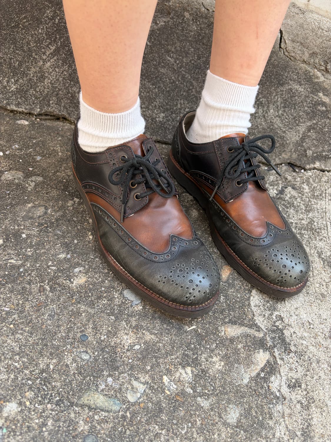 LANDROVER 웨스턴 투톤 브로그 레더 더비 슈즈 260mm 상품이미지2