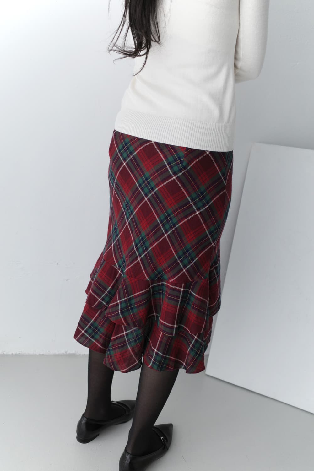 ralph lauren) check flared skirt 상품이미지9