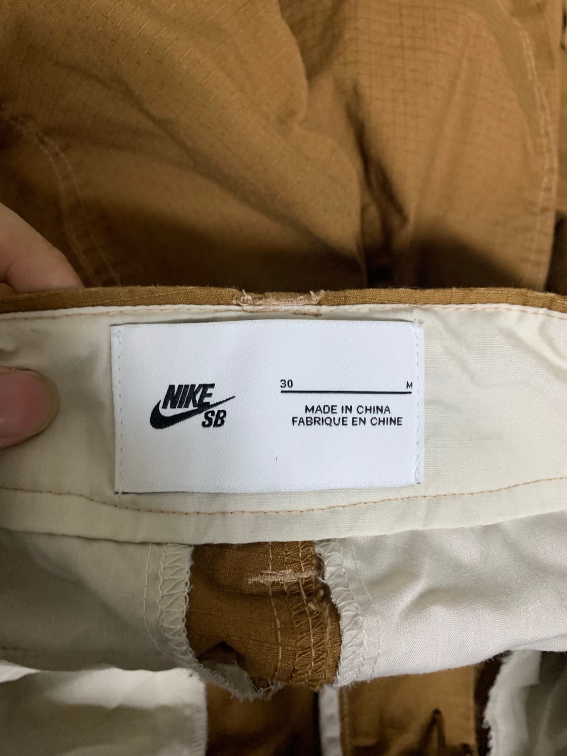 나이키 SB 커니 립스탑 브라운팬츠 (M) 상품이미지3