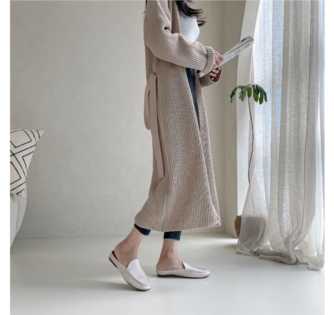 새상품)발편한 블로퍼 뮬슬리퍼 아이보리 245 임산부신발 상품이미지9