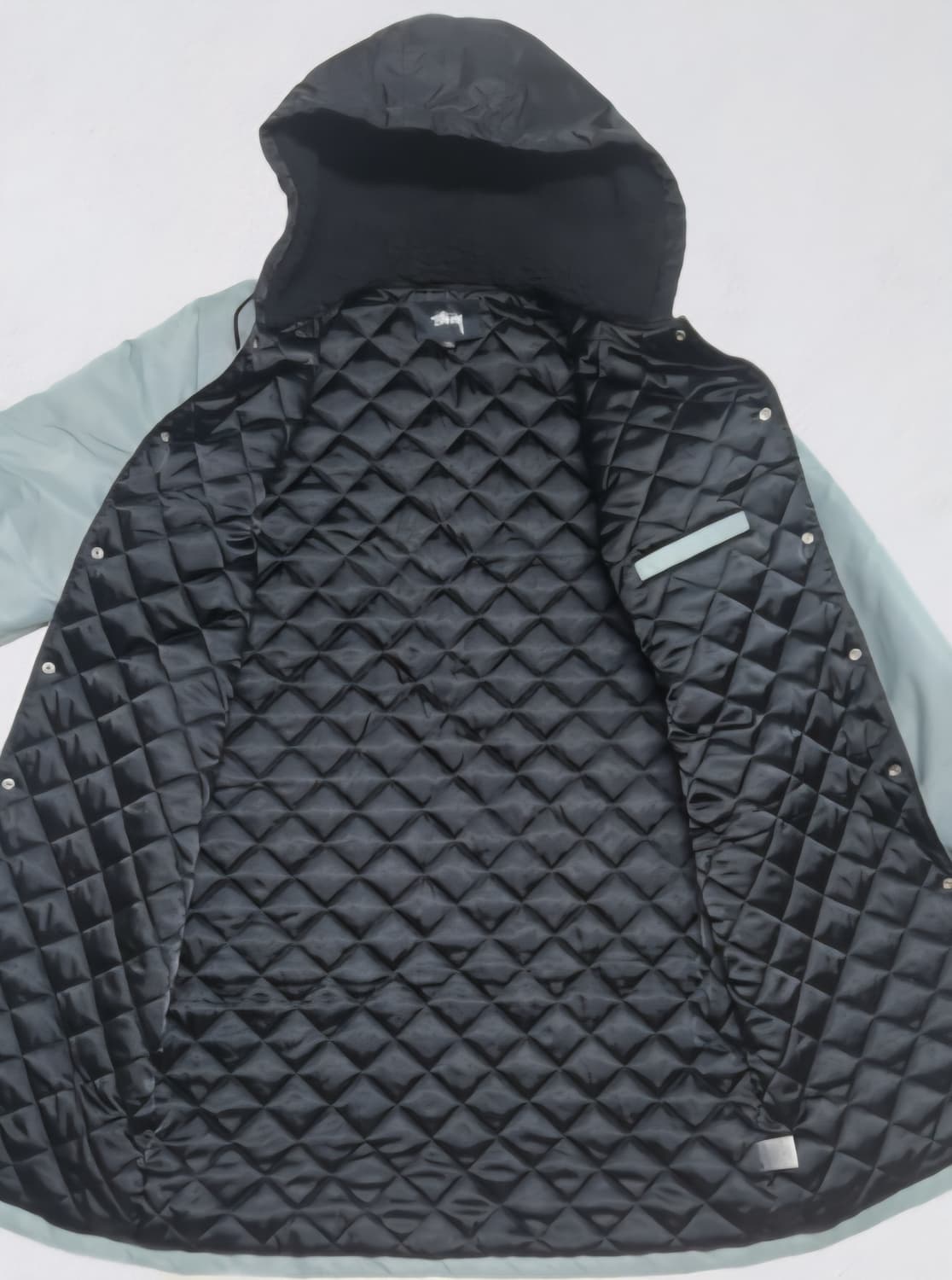 Stussy 스투시 후드 시그니처 빅로고 롱패딩 돕바(XL) 상품이미지3