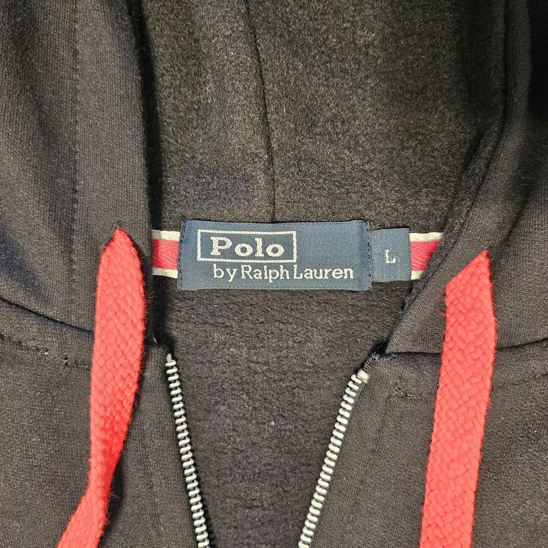 폴로 랄프로렌 미니 RL 플래그 빅포니 후드집업 블랙 상품이미지4