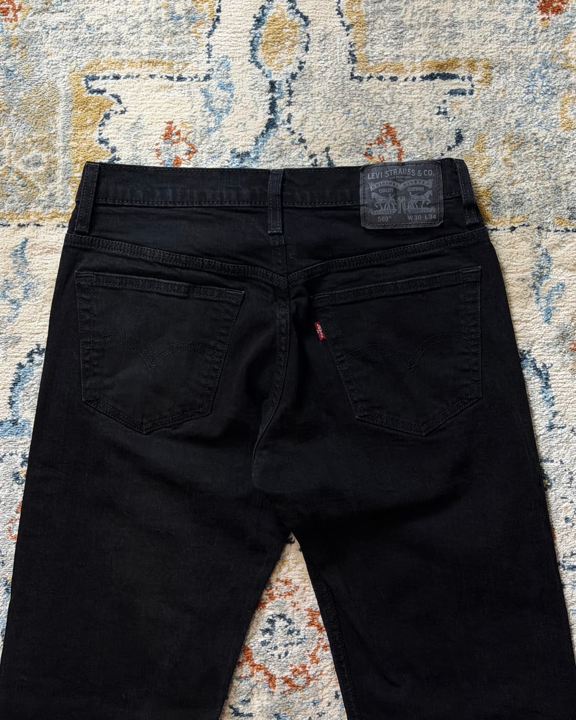 리바이스 569 블랙 데님팬츠 [SE-213] 상품이미지6