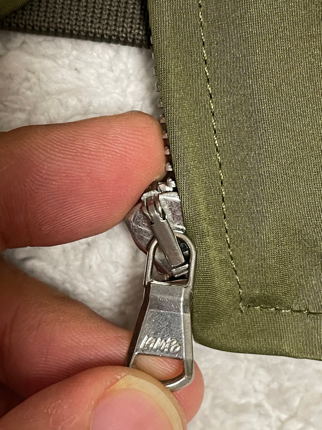 한섬 타임(TIME) 옴므 MA-1 봄가을 점퍼 봄버 올리브 100 상품이미지6