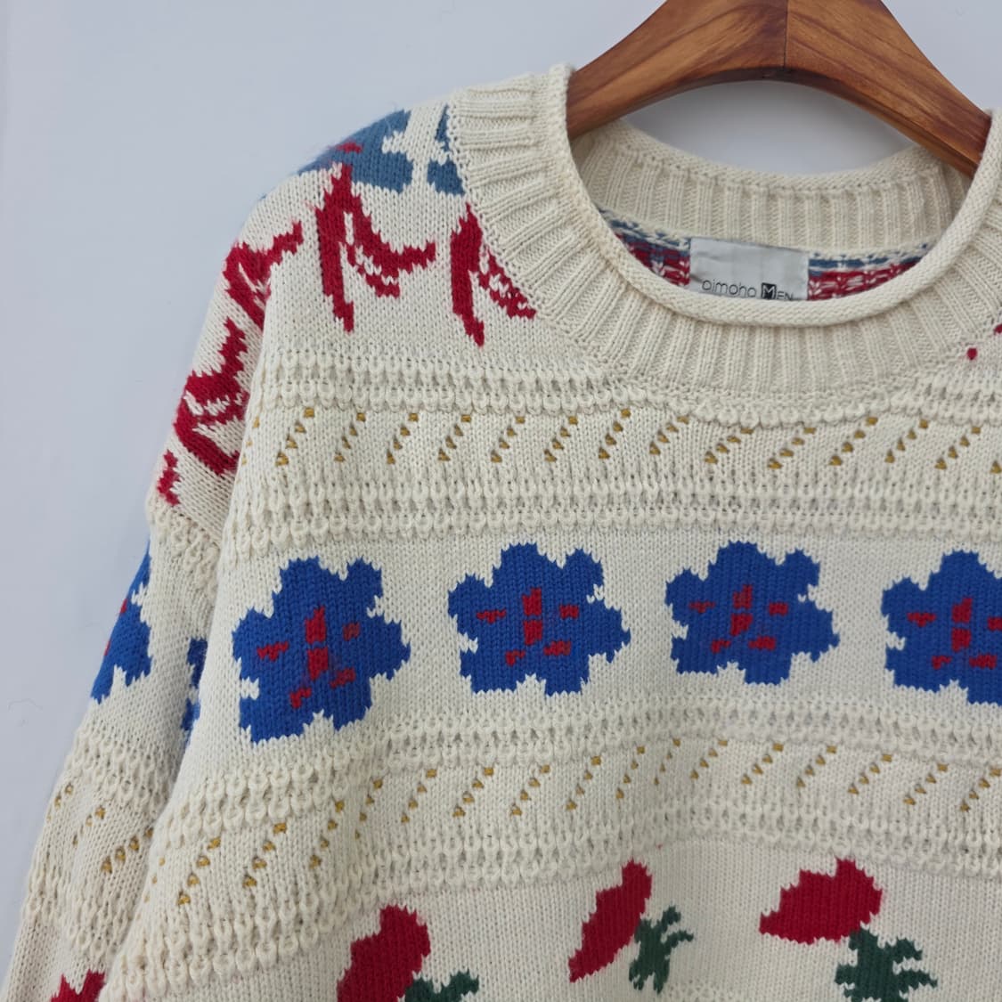 플라워패턴 자가드 니트  상품이미지5