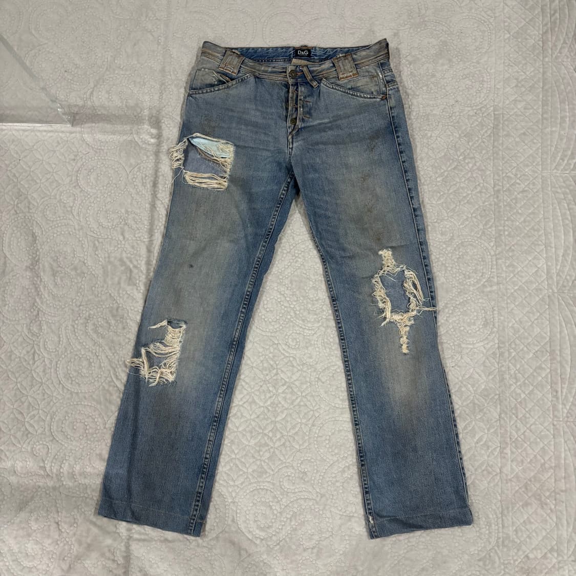 D&G 돌체앤가바나 아카이브 디스트레스드 데님 상품이미지1