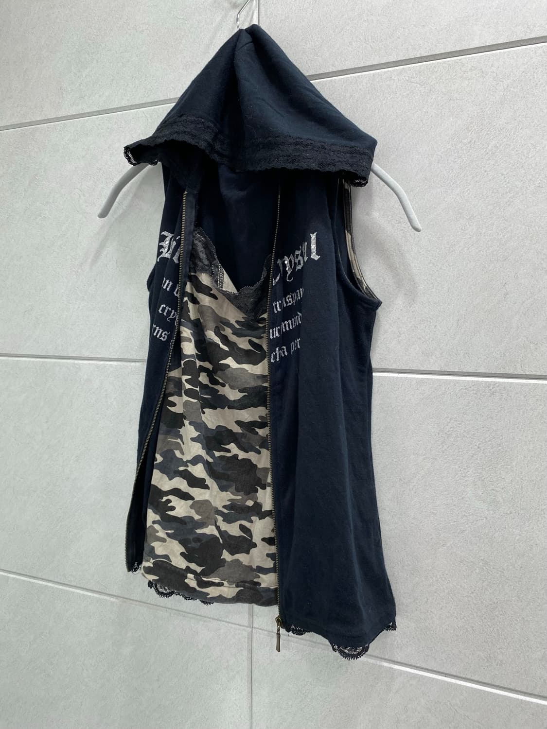 [Soavita Be Luire]2000s Mood Camo Sleeve 상품이미지2