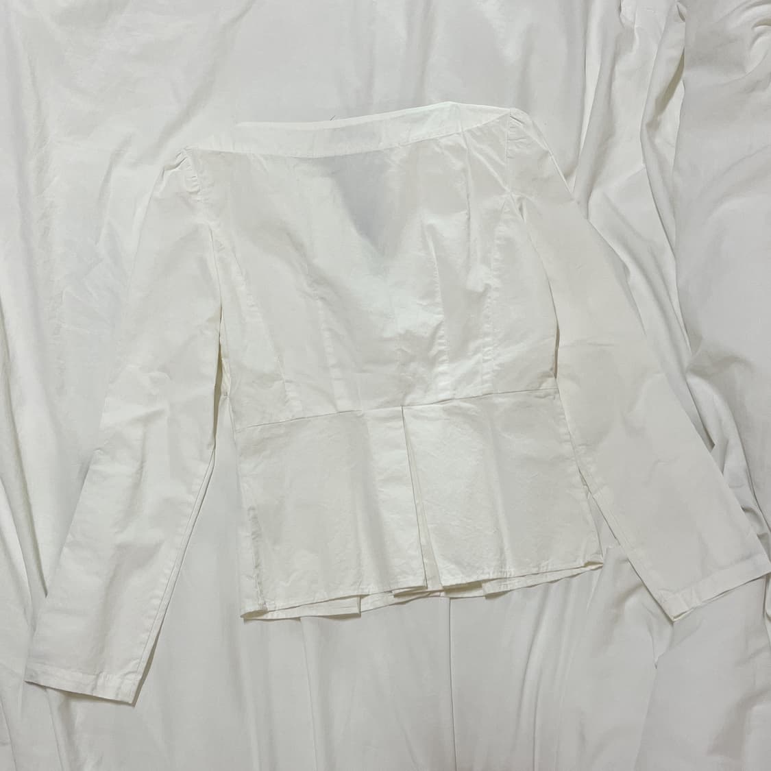 빈티지 ) 블랙레이스포인트 핀턱블라우스 상품이미지4