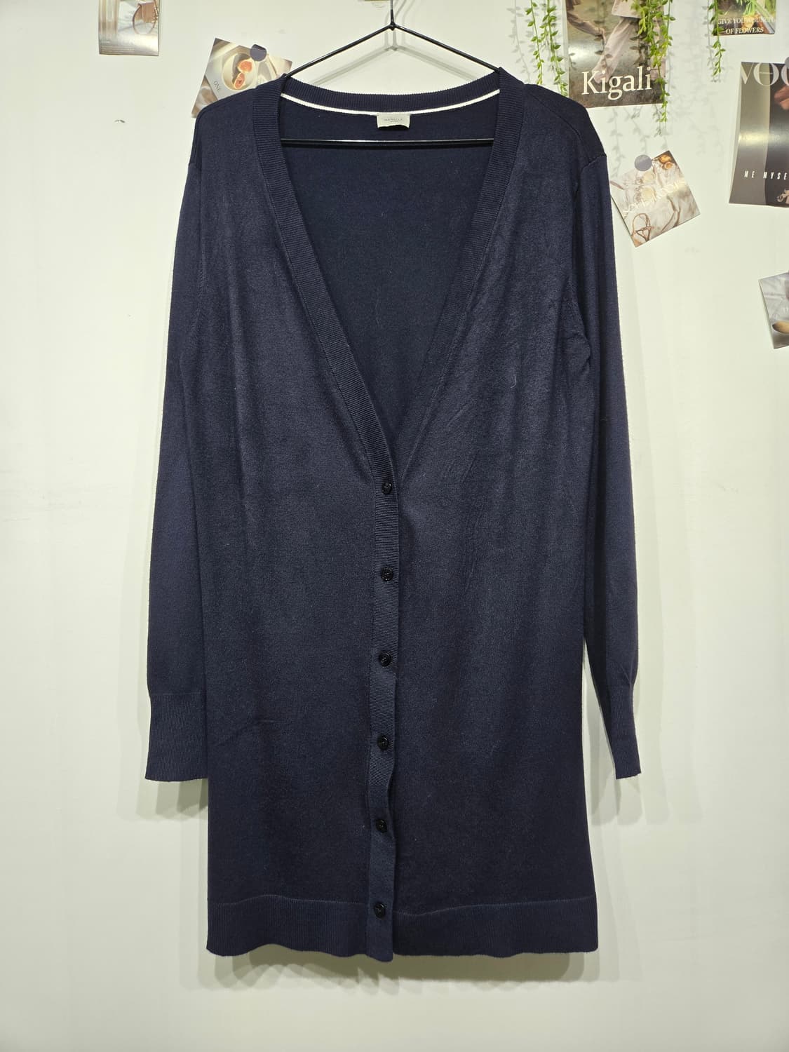 마렐라 롱 가디건 코트 네이비 막스마라 상품이미지3