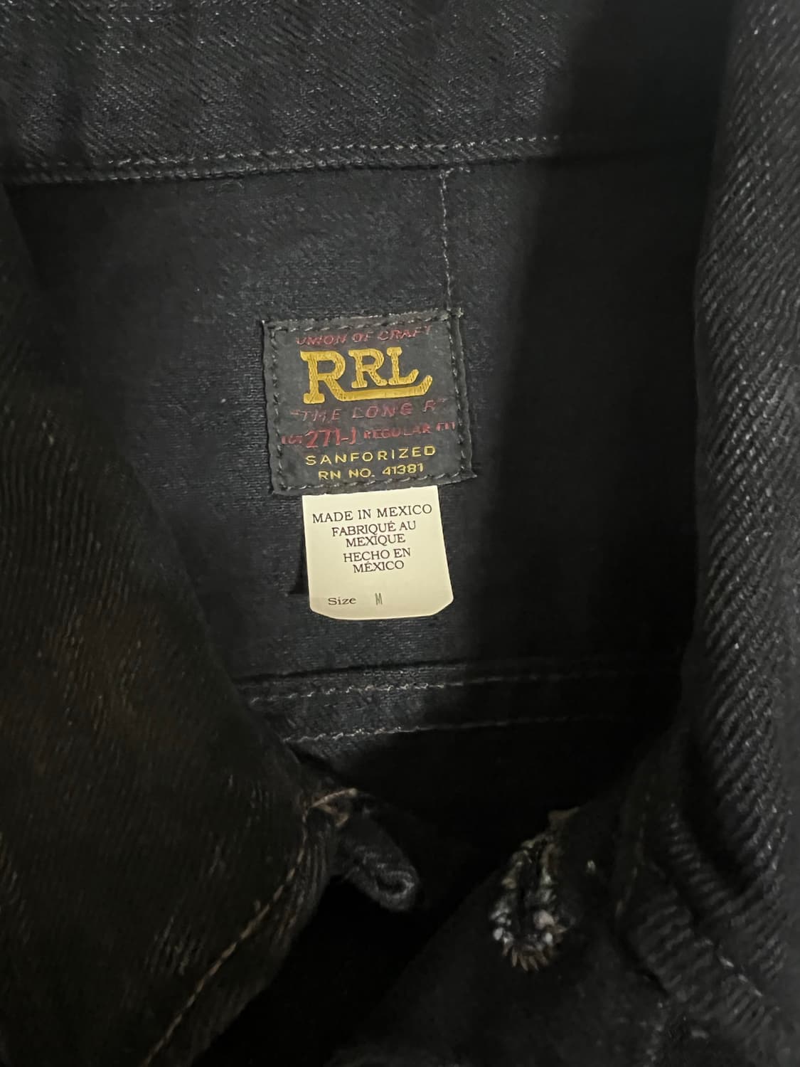 더블알엘 RRL LOT271 블랙 상품이미지3