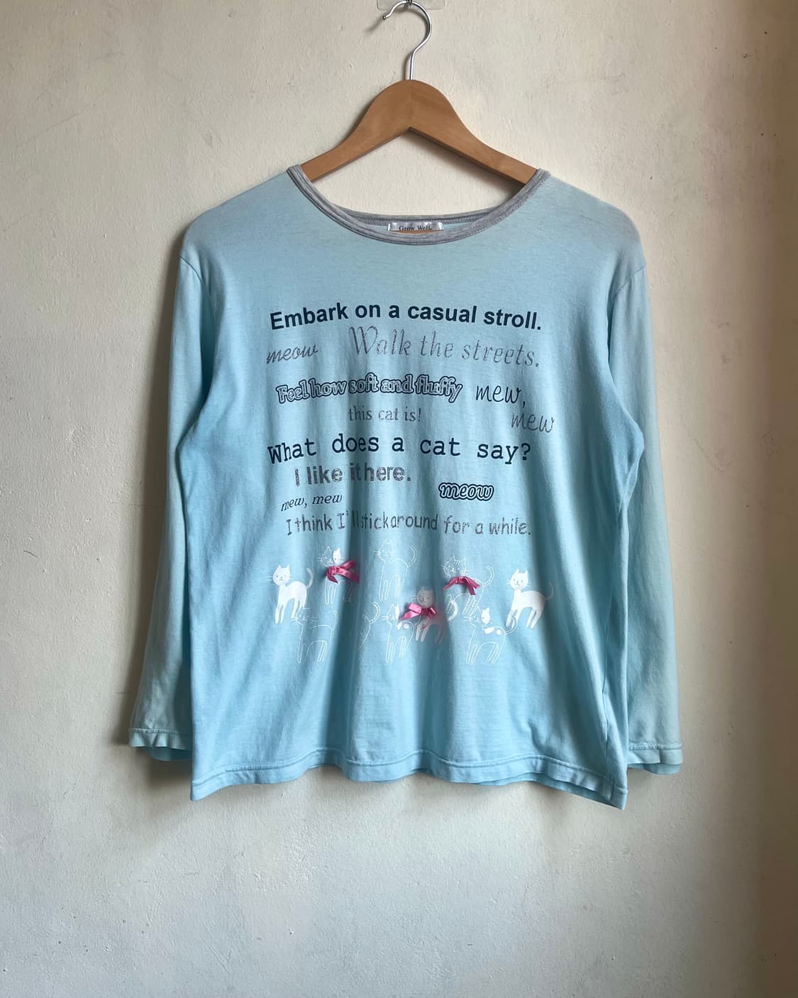 90-00s Grow Well 3D Ribbon Long-Sleeve 상품이미지3