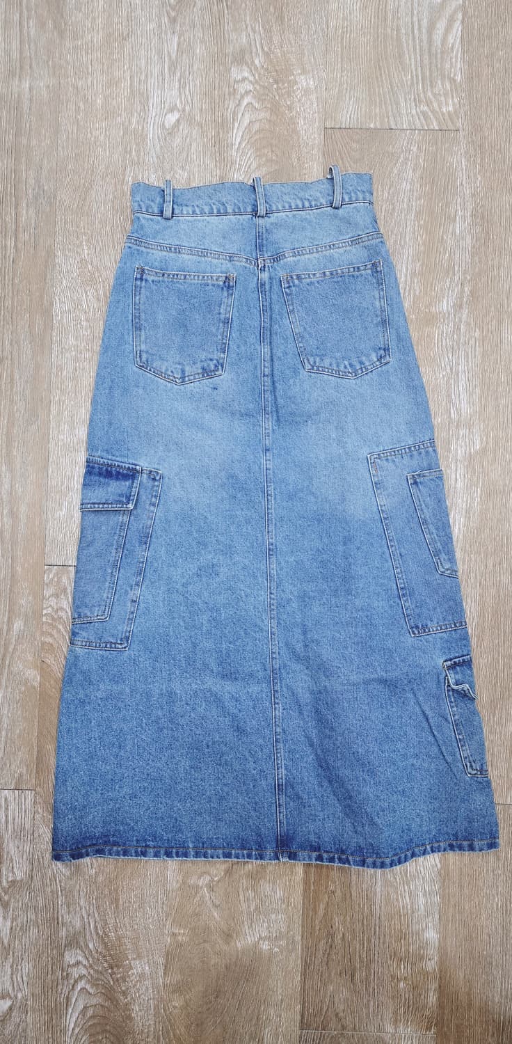 24) zara 자라 카고 데님 롱스커트 XS /컨디션최상 상품이미지3