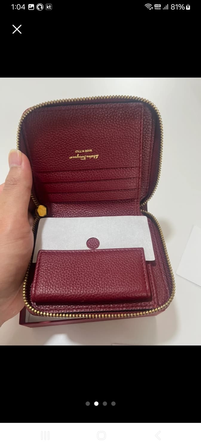 페라가모 간치니 반지갑/새상품 풀구성  상품이미지2