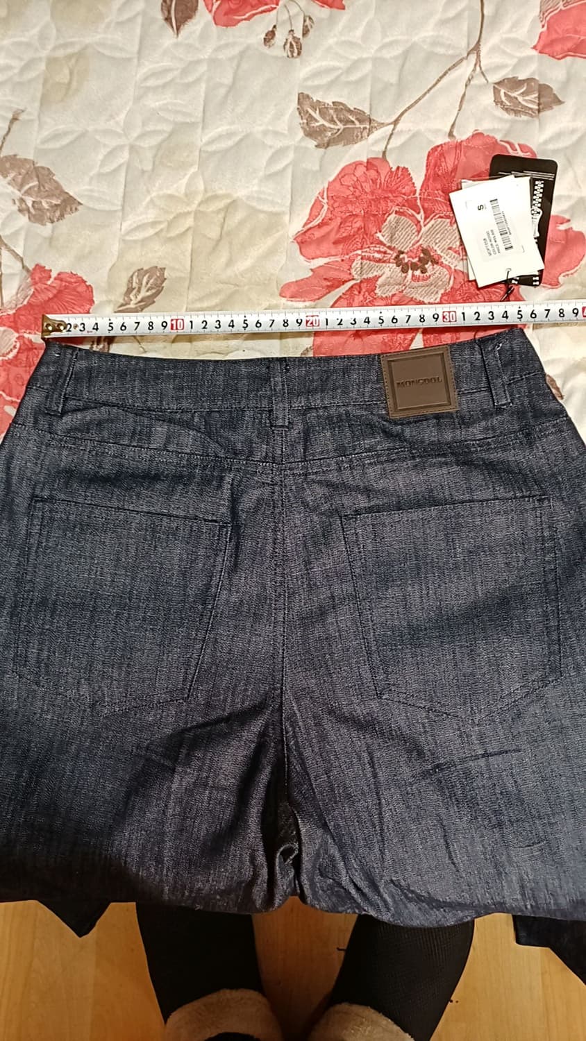 몽돌 미사용 와이드여름데님팬츠 27인치 기장102 상품이미지7