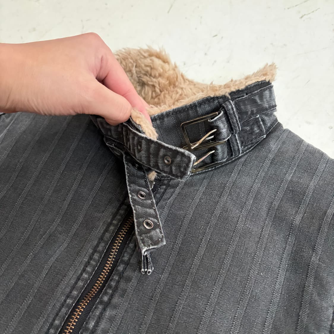 NICOLE CLUB FOR MEN 빈티지 쉐르파 자켓 S 상품이미지4