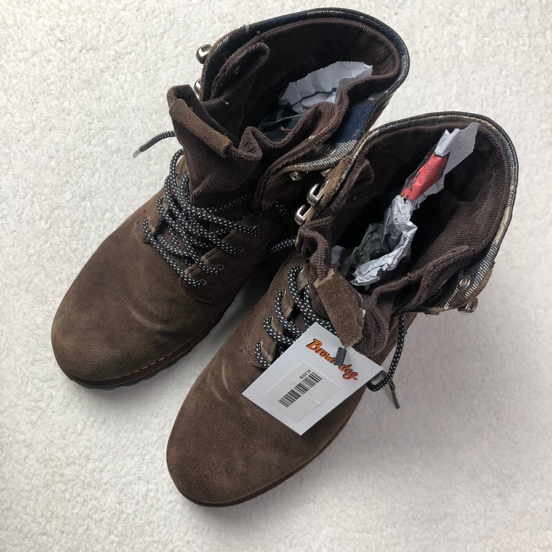 비브람솔 빈티지 브라운 워커 부츠 상품이미지4