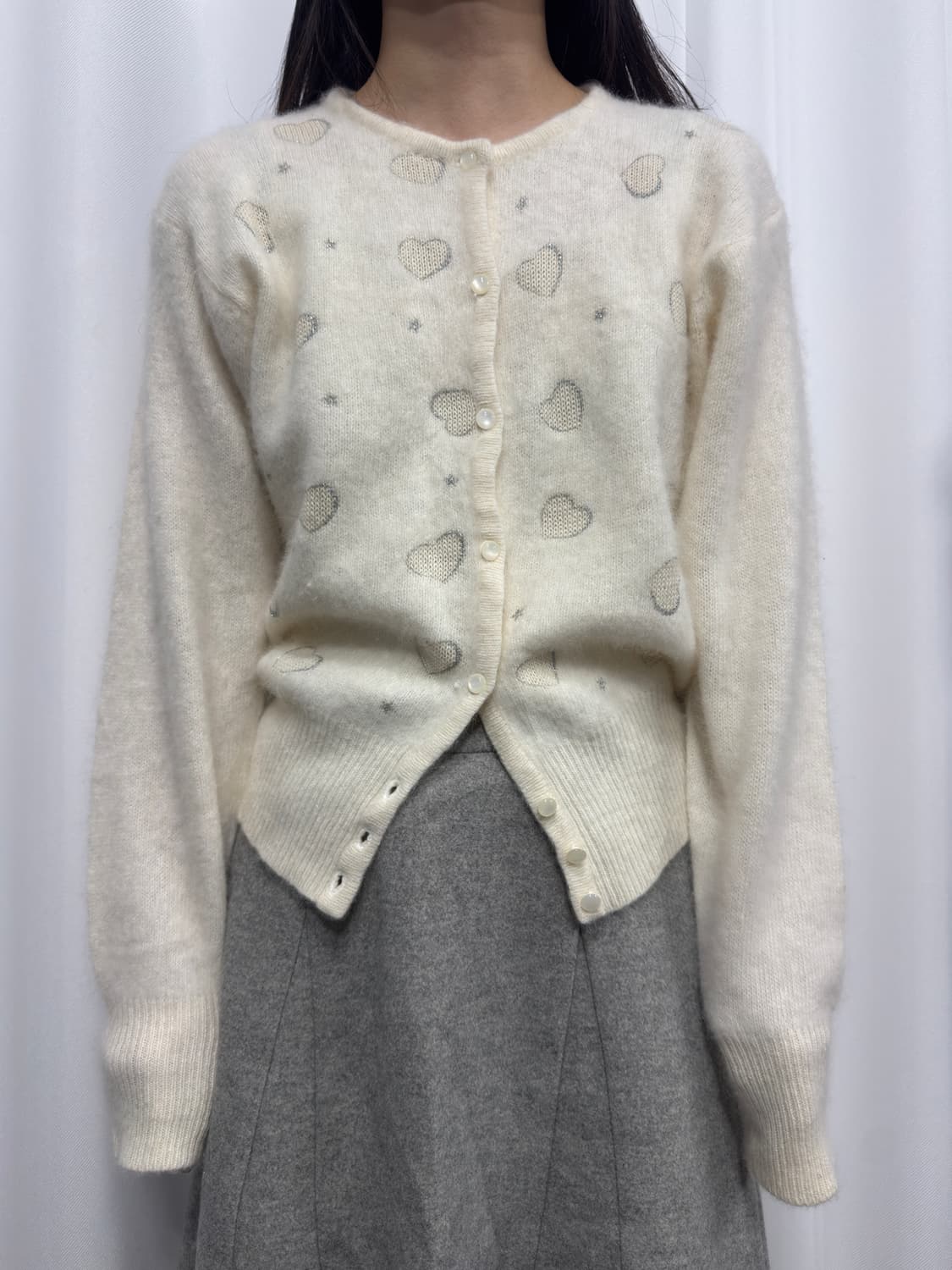 heart knit cardigan 상품이미지1