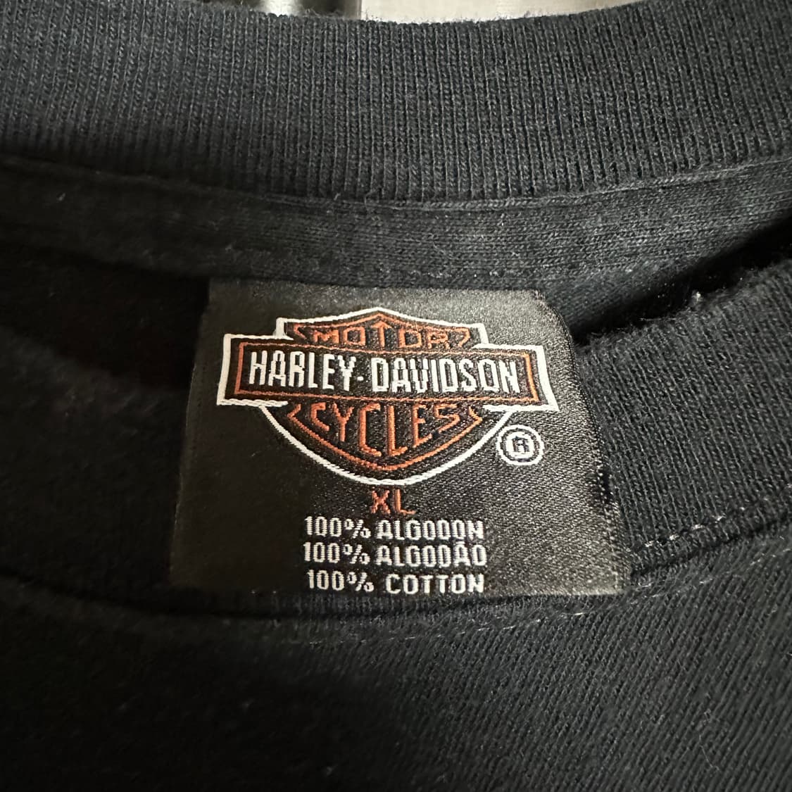 빈티지 할리데이비슨 플레임 로고 티셔츠 상품이미지4