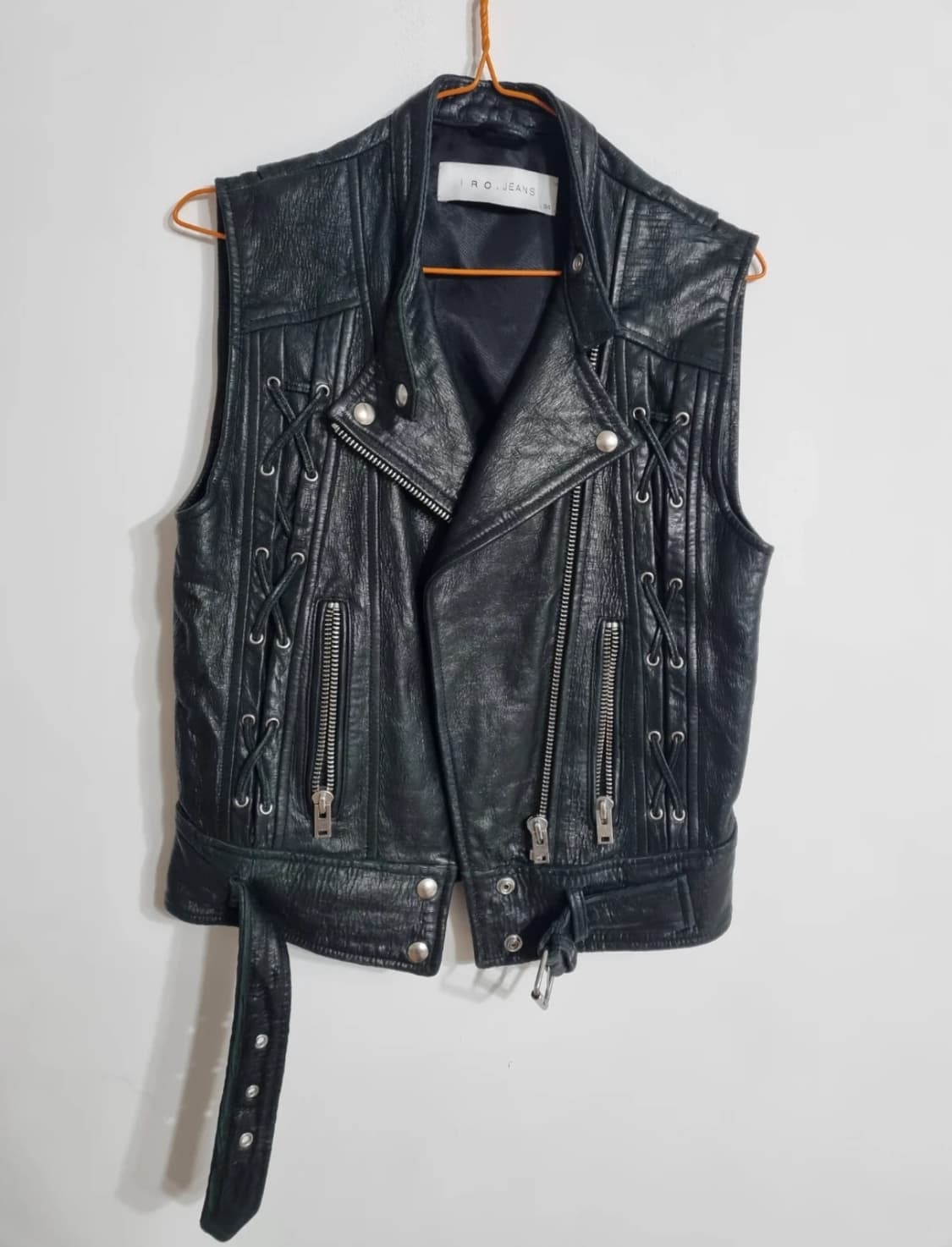 IRO 리얼  양가죽 베스트 블랙 34 상품이미지3