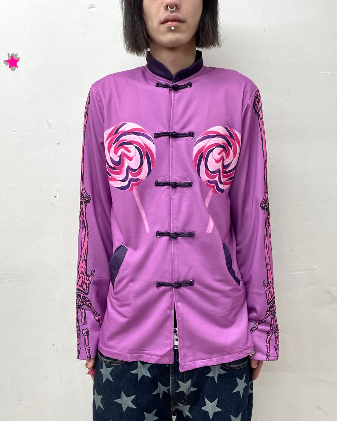 Candy Skeleton Purple China Jersey  상품이미지1