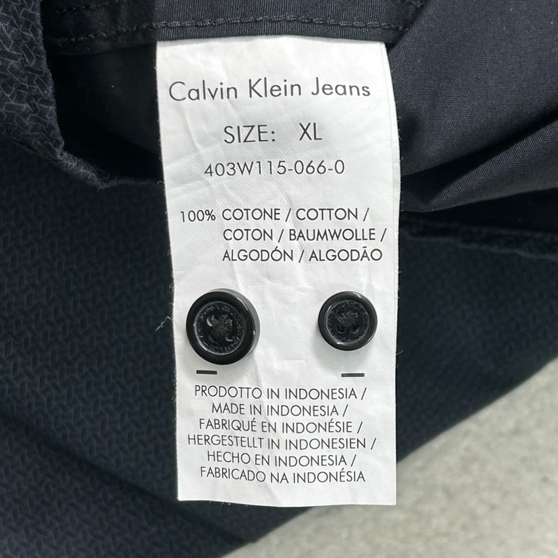 캘빈클라인 블랙 셔츠 XL 상품이미지5