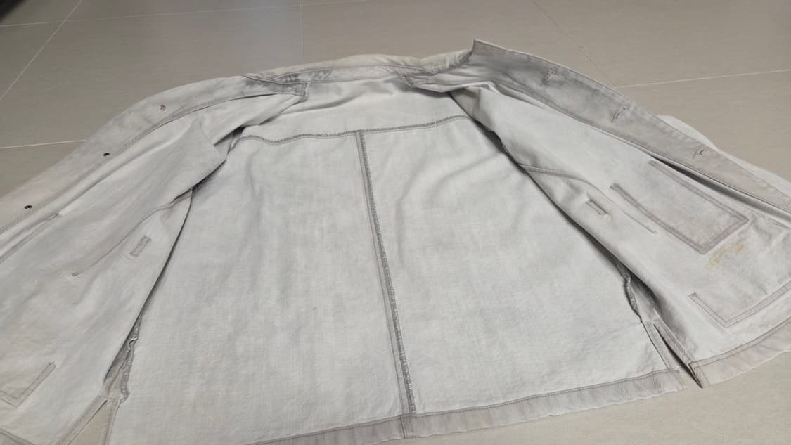 솔리드 옴므 워시드 다잉 빈티지 워크 웨어 데님 자켓 상품이미지3