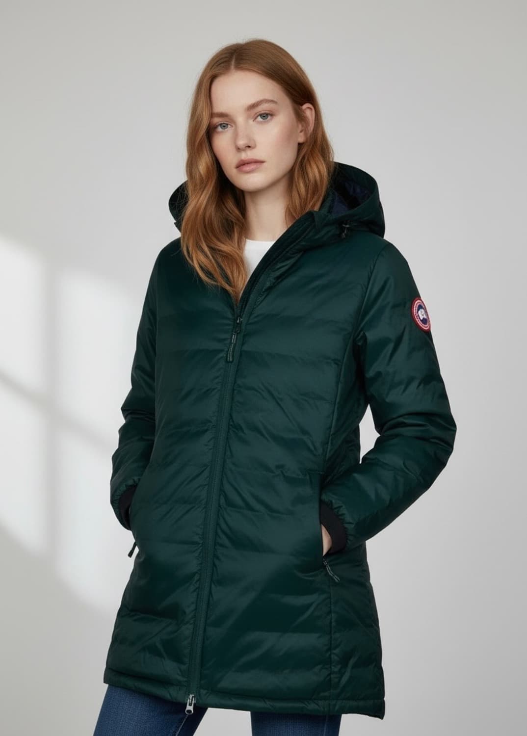 캐나다구스 여성 캠프 후디드 다운패딩자켓(XS/44~55) 상품이미지1