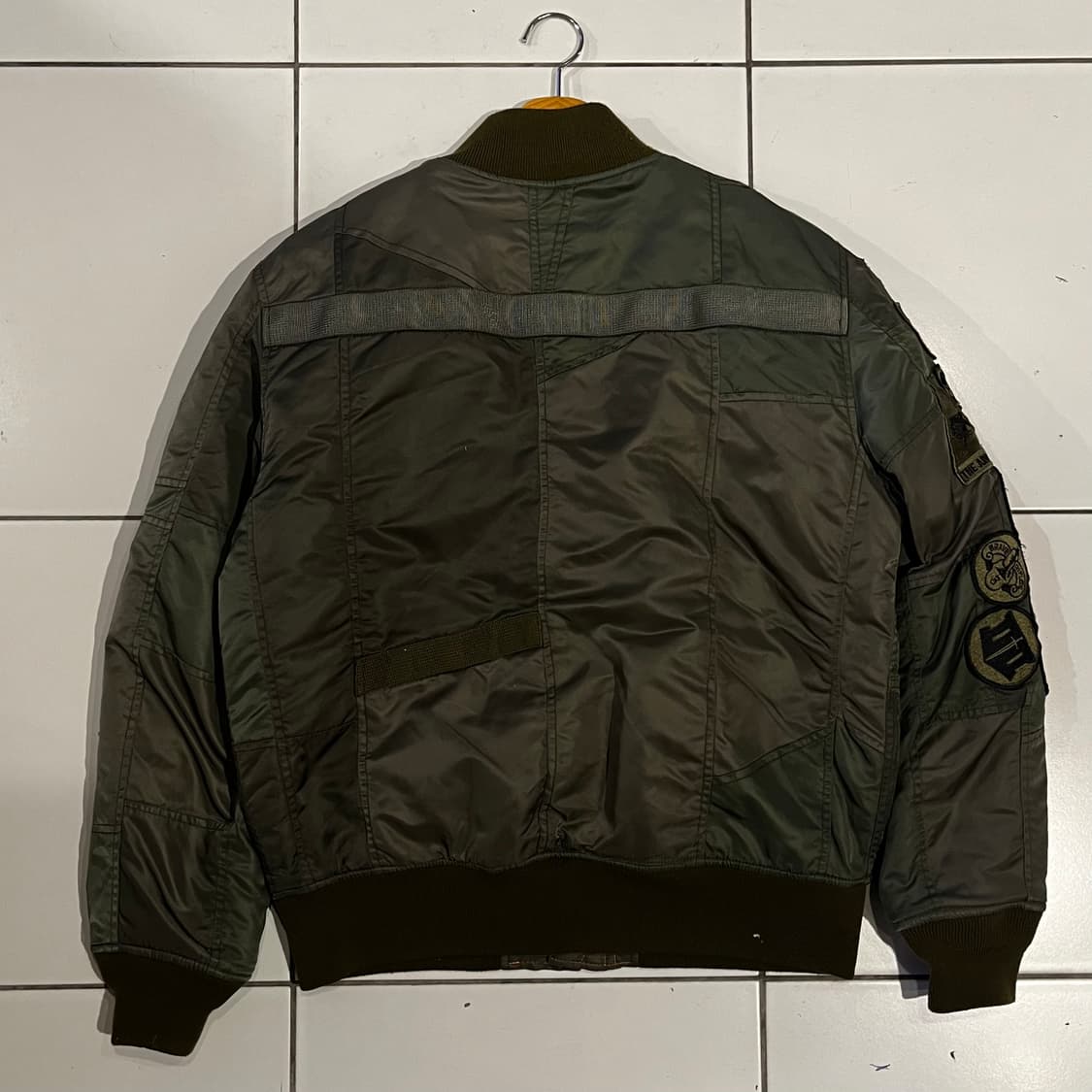 Schott 쇼트 밀리터리 패치워크 ma-1 자켓 상품이미지6