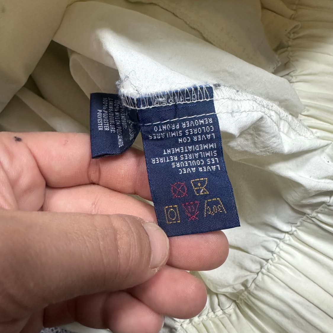 ✨ (바배) 타미 힐피거 00s 스펠아웃 화이트 히든후드 올드스쿨 바람막 상품이미지4